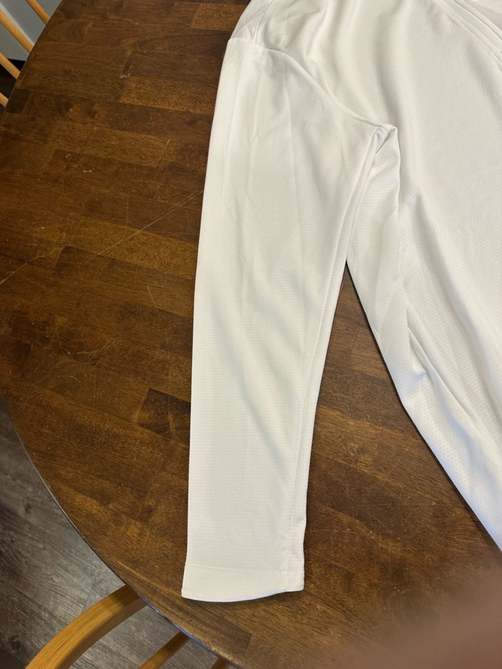 Nike Women’s White Long-Sleeve Quarter-Zip Performance Shirt - Picture 4 of 6